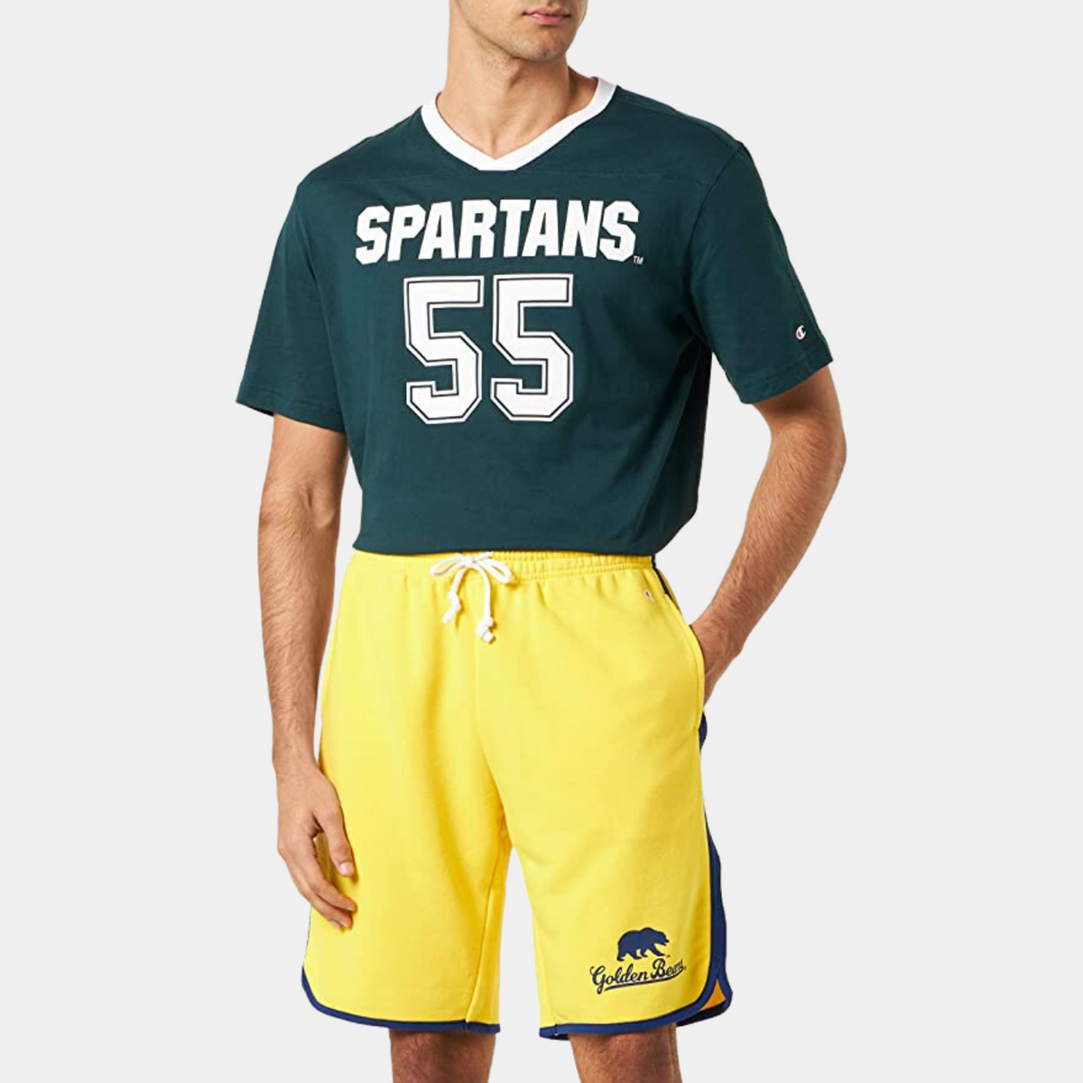 Champion Legacy College Short 218571 Yellow Brands Democracy