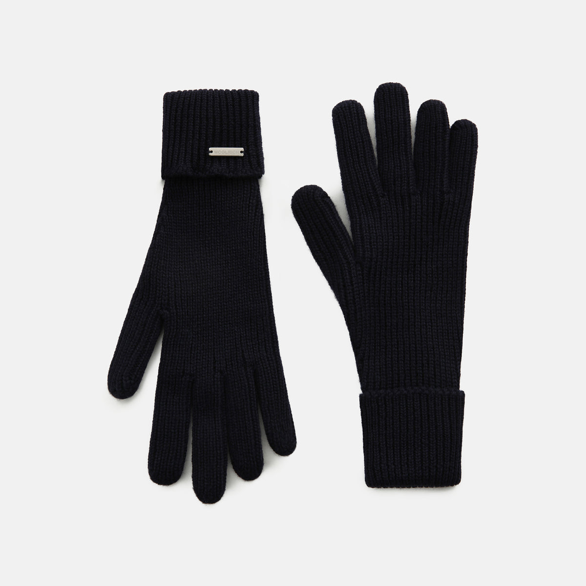 melton handschuhe Woolrich Logo Handschuhe Damen Melton Blau – Brands Democracy