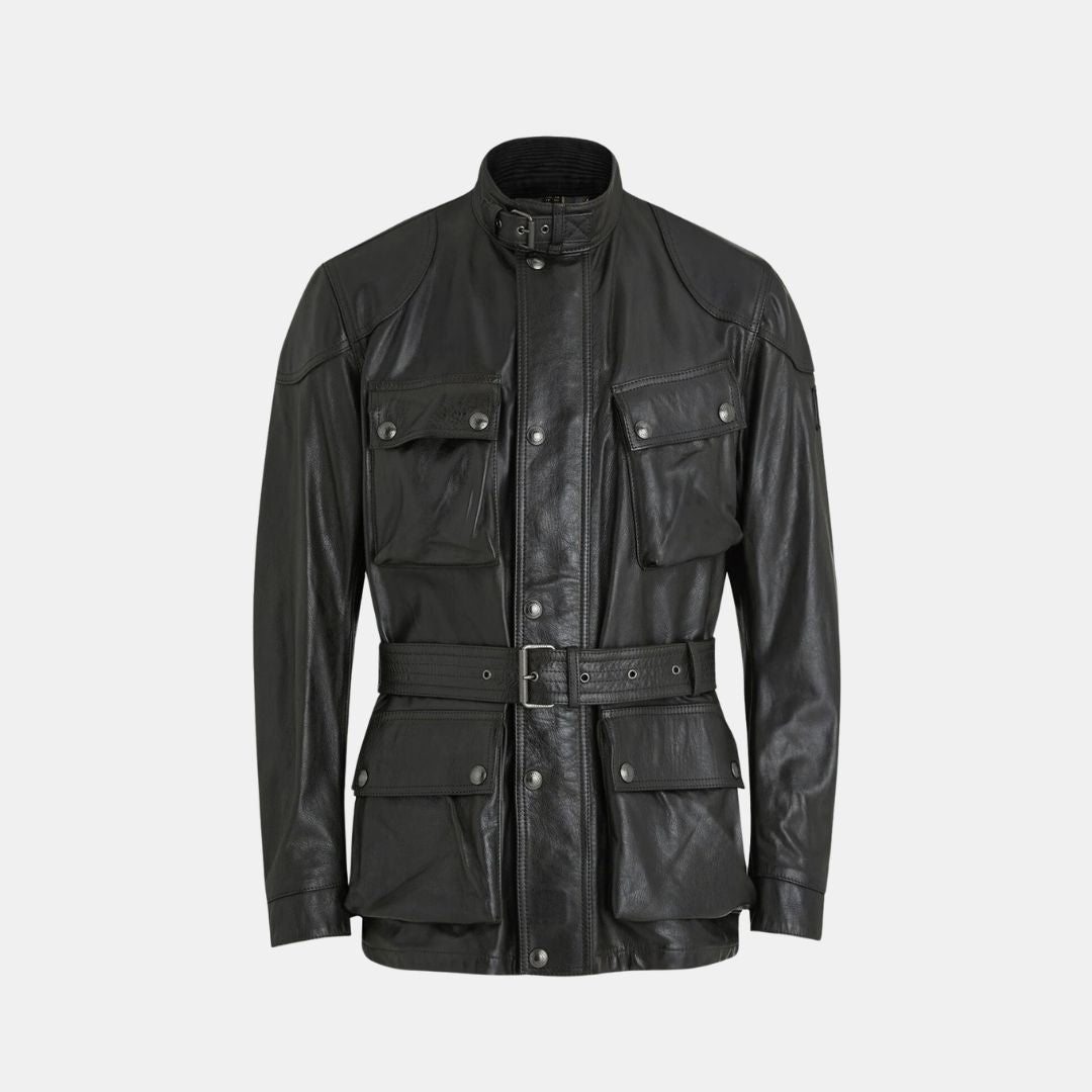 Belstaff Coat Trialmaster Panther Black – Brands Democracy