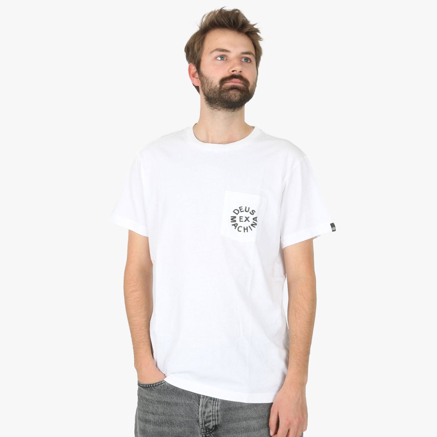 Deus T-Shirt Logo White – Brands Democracy