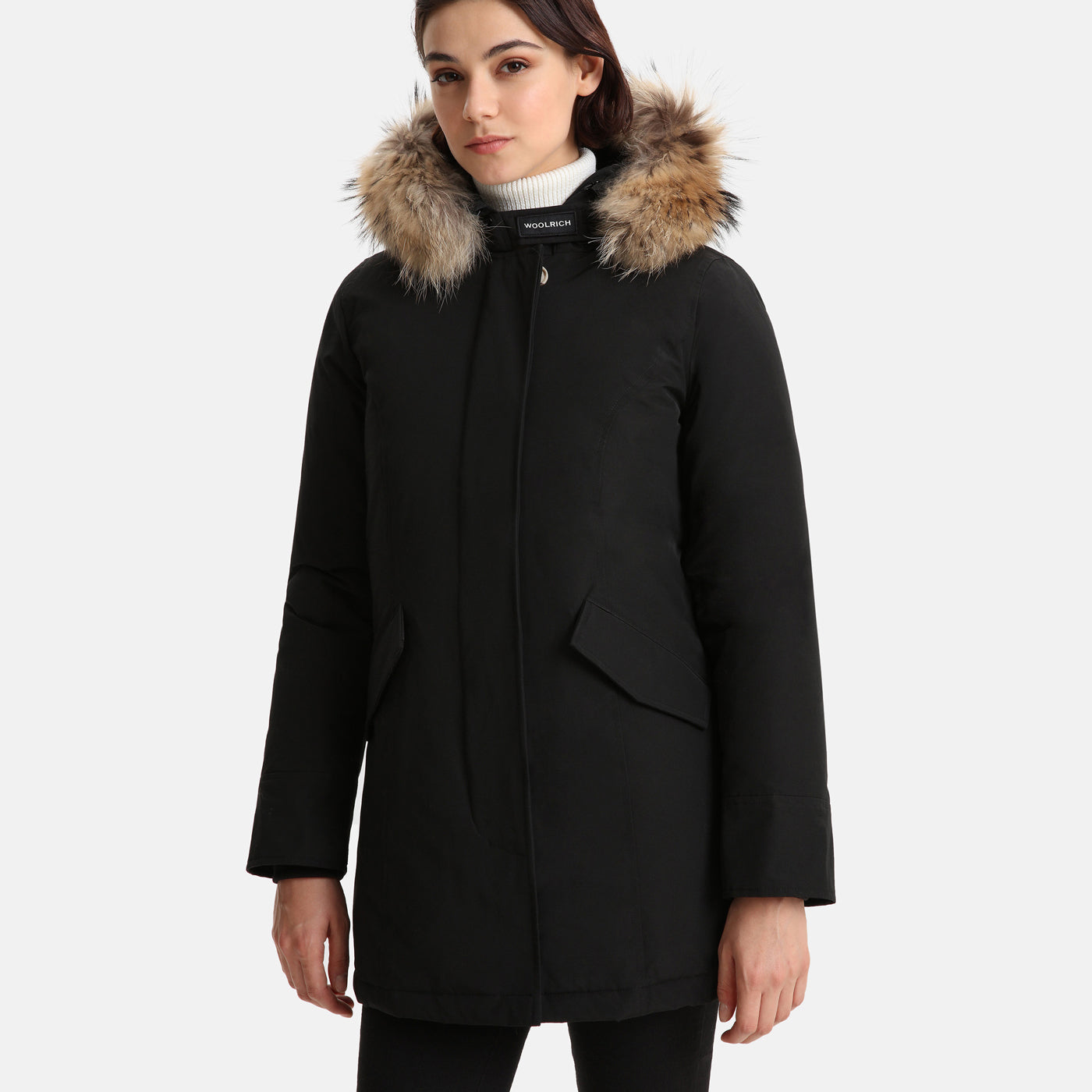 Woolrich luxury arctic parka black hot sale